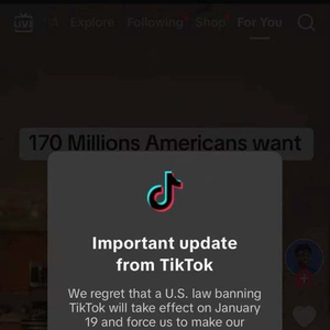TikTok恢复对美国用户的服务，全球社交的新里程碑